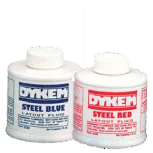 Dykem Steel Blue & Red Layout Fluid -- 4oz (118ml)